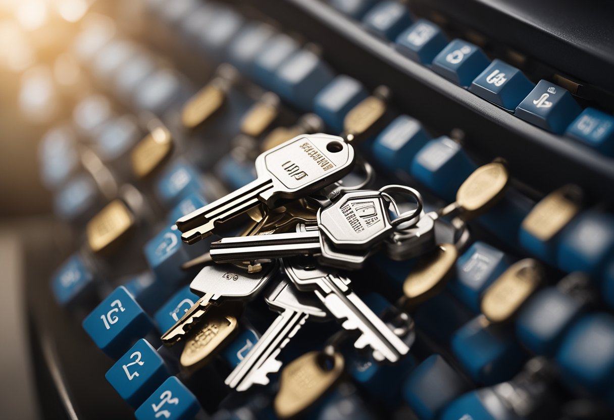 A key duplication service with secure and accessible key copying for rental properties