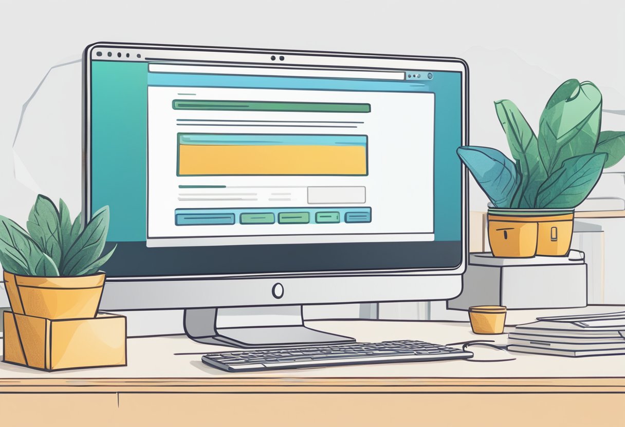A computer screen displaying the Final Thoughts website builder with options to build a business website or online store in 2024