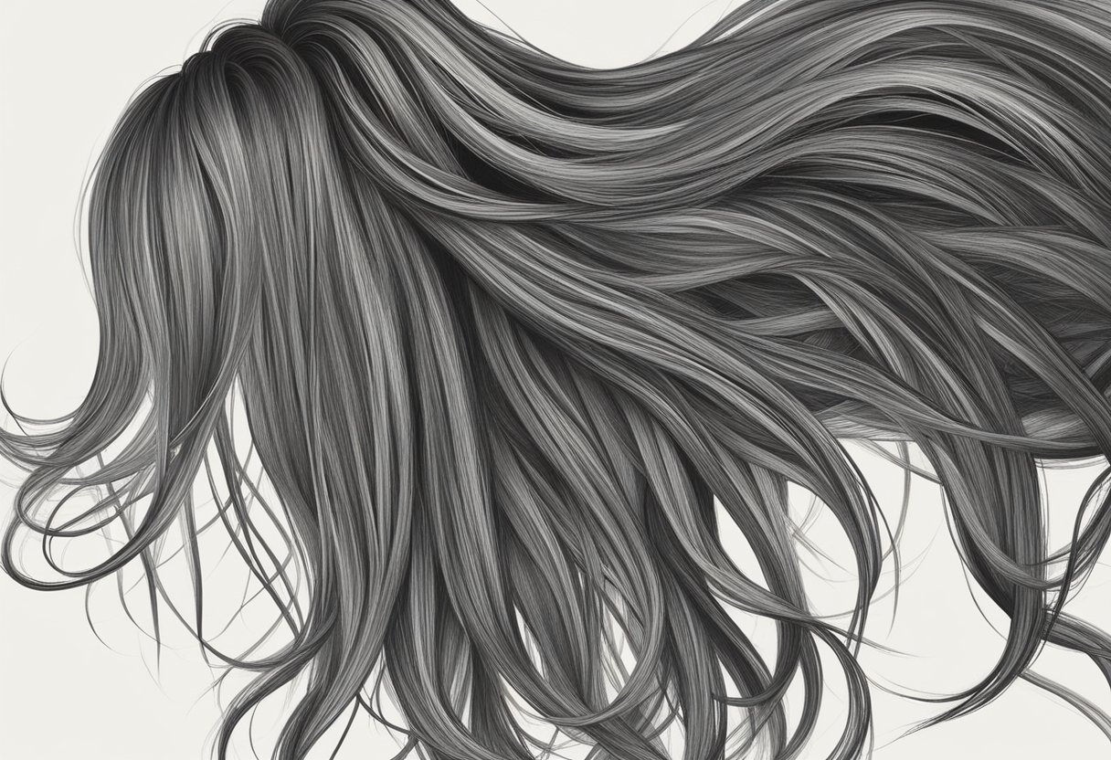 A woman's hair extensions are tangled and neglected, causing discomfort and itching. The neglected extensions are depicted in a messy and unkempt state, emphasizing the importance of proper care