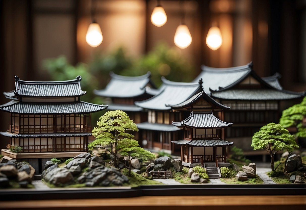 A traditional Korean home adorned with rice paper folding screens