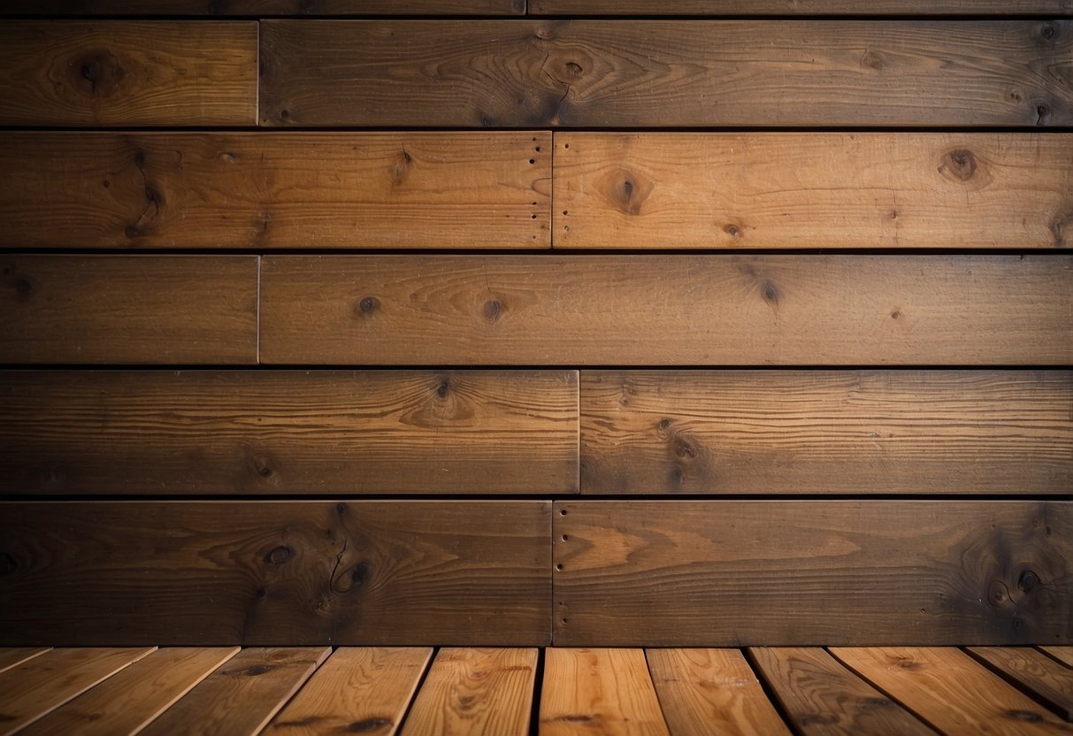 A reclaimed oak headboard stands against a backdrop of oak flooring, creating a warm and inviting atmosphere for home decor ideas