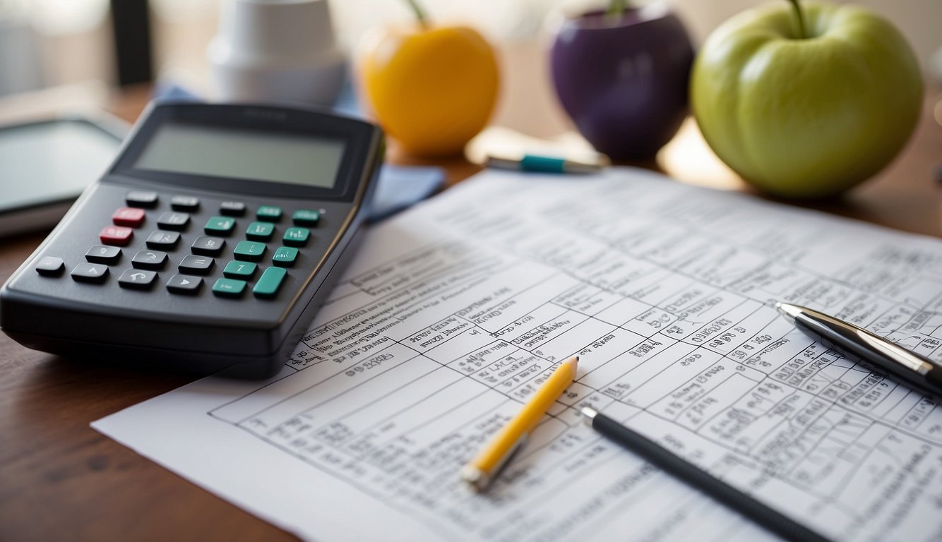 A table with various cost of living items in the USA, such as housing, groceries, transportation, and healthcare. Graphs and charts show price comparisons