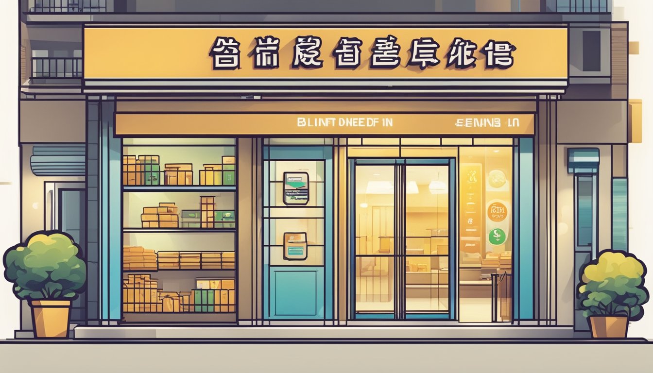 A bright, welcoming storefront with a prominent sign reading "Best Licensed Money Lender in Yishun". The building is clean and modern, with a professional atmosphere