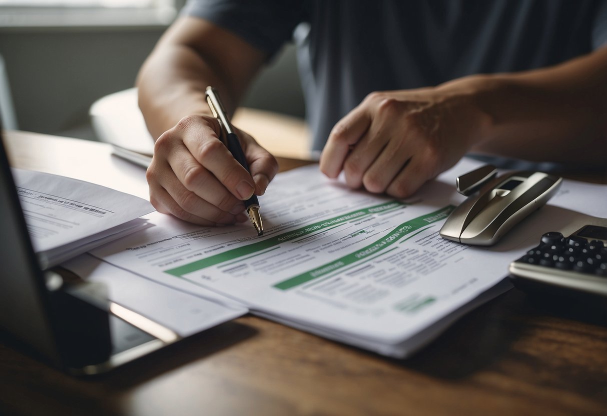 A couple signs mortgage paperwork for their second home purchase