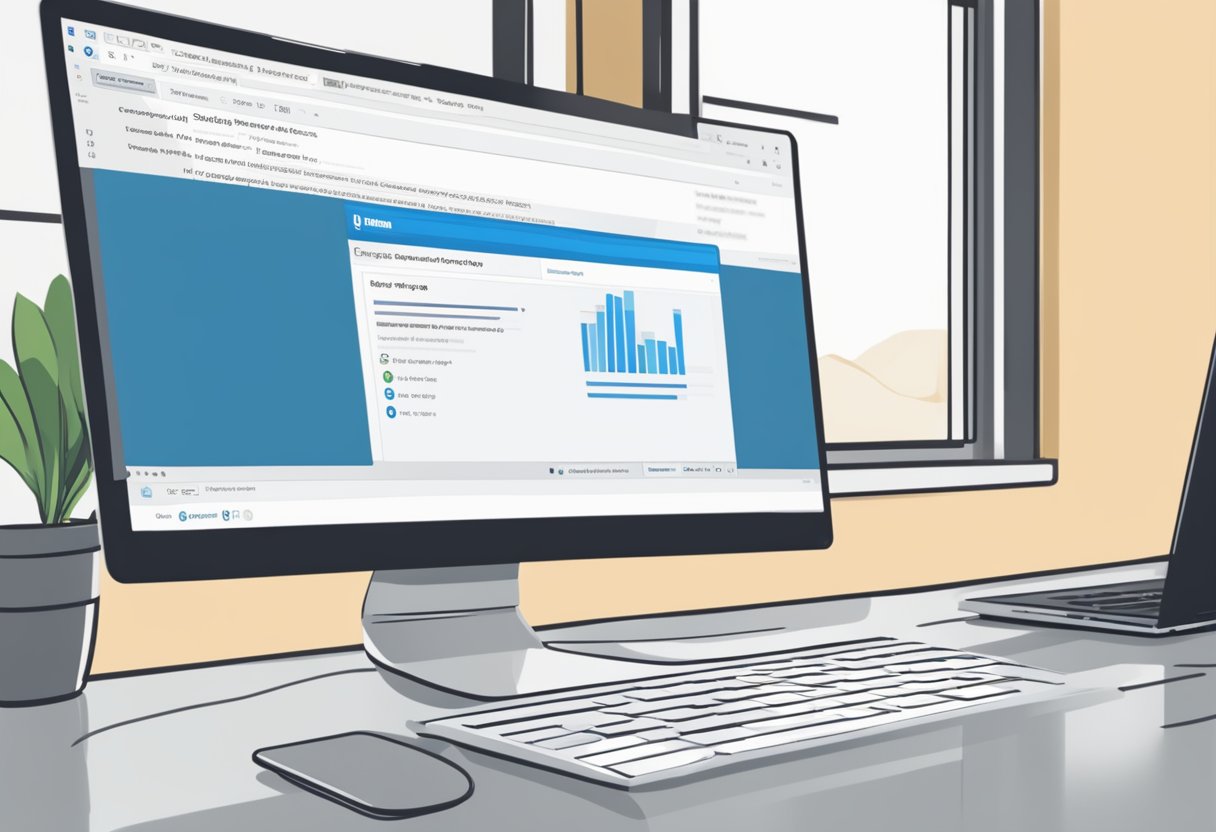 A computer screen displaying code for a LinkedIn data scraping Chrome extension, with a browser window open to the LinkedIn website for reference