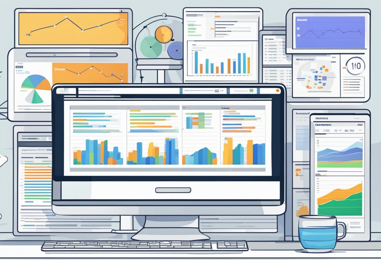 A computer screen displaying various online data scraping tools with comparison charts and user reviews