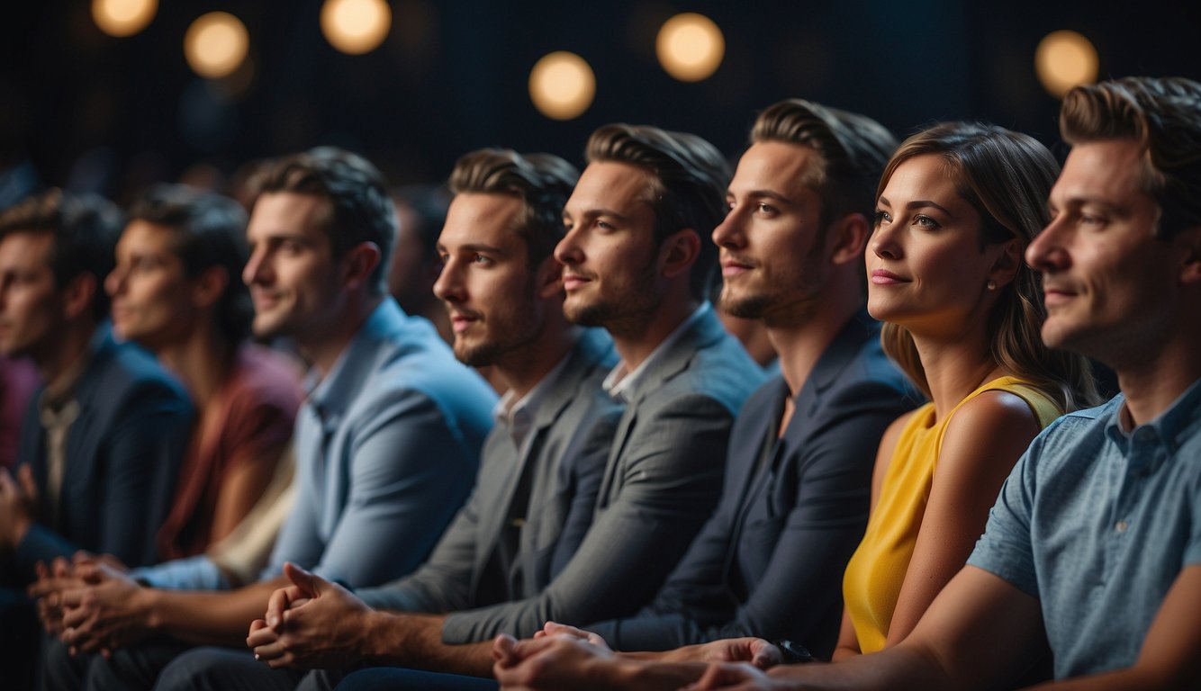 Players eagerly await the next question, buzzing in with anticipation. The host reads out the next challenge, igniting a flurry of activity as contestants jot down their answers