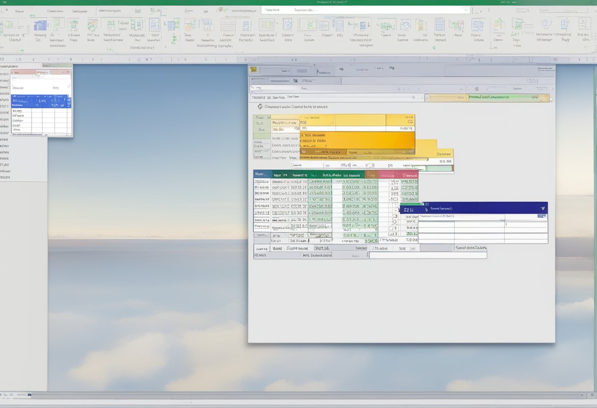 A computer screen displaying an Excel VBA project with a message box prompt open, highlighting the integration of MsgBox in VBA projects