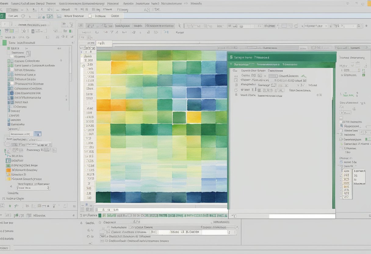 A computer screen with a VBA code editor open, displaying the process of implementing SaveAs in Excel VBA