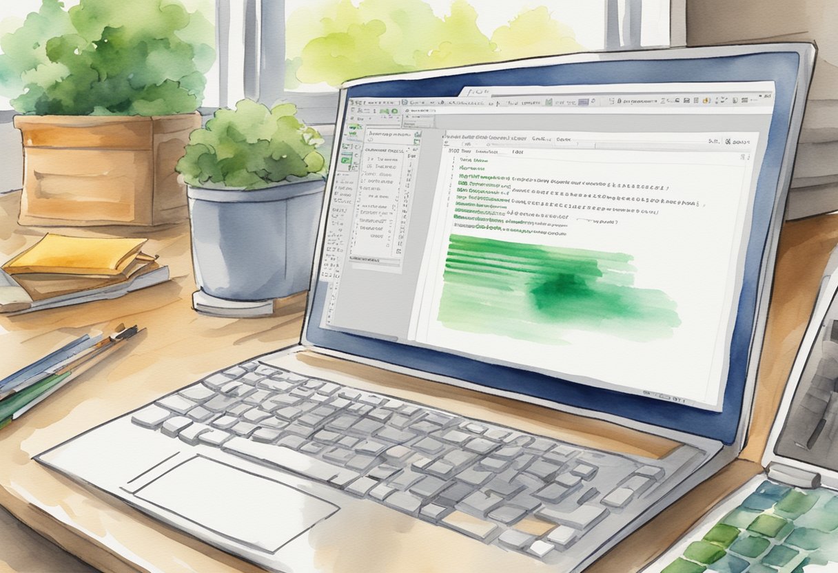 A computer screen displaying an Excel VBA code for SaveAs function, with error handling code highlighted. A dialog box prompts user input for file name and location