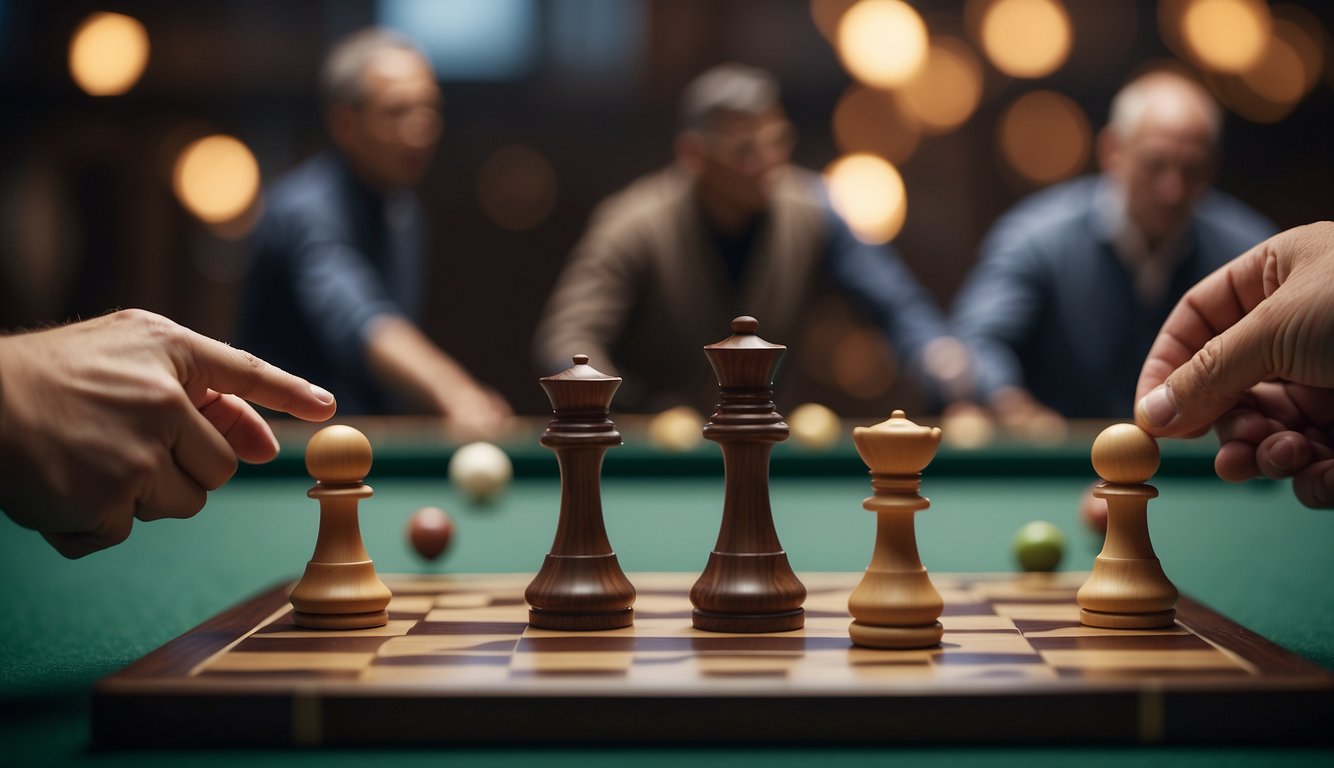 A group of people playing a traditional game with a unique set of rules and equipment, showcasing the cultural significance of the sport