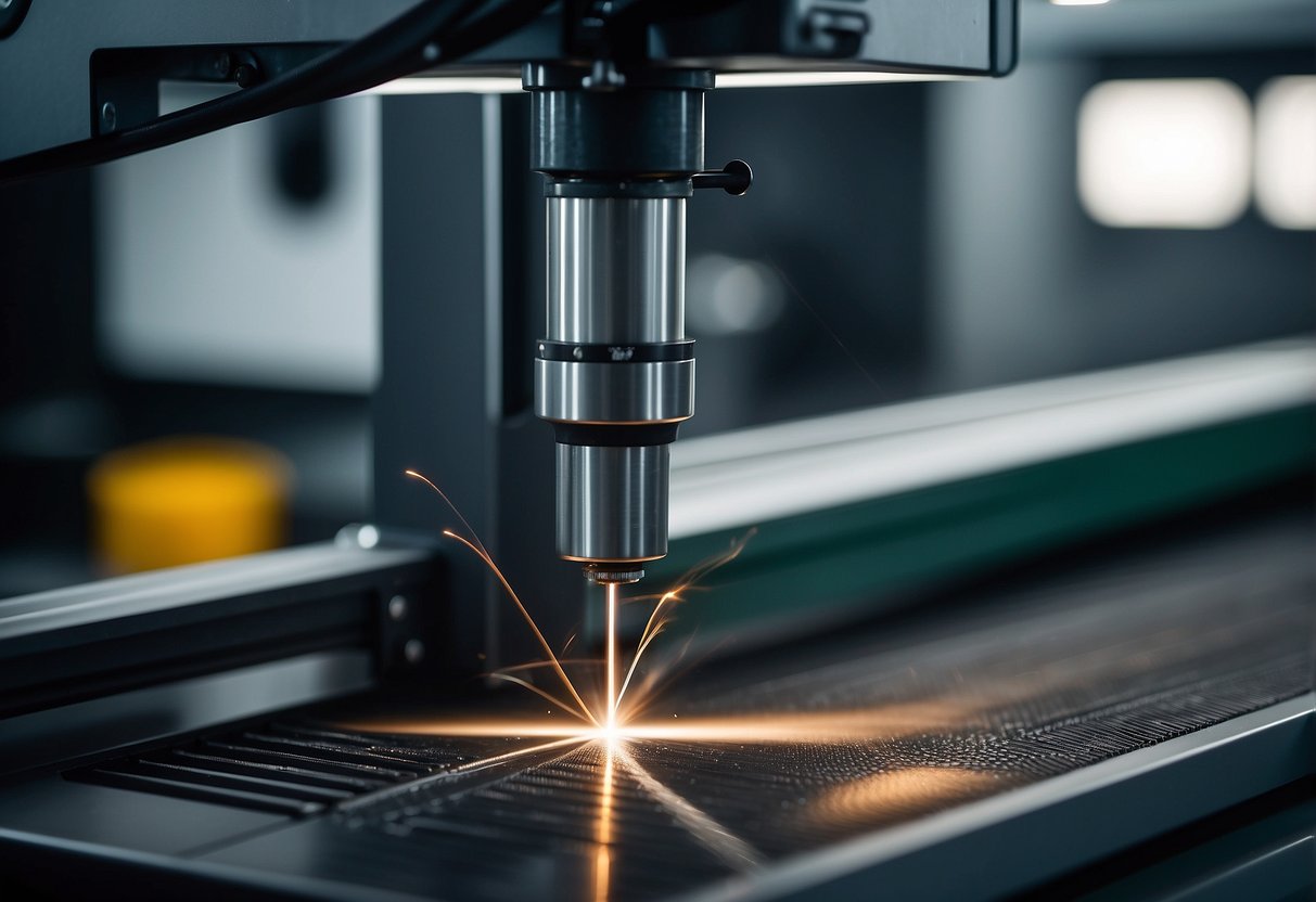 The Tanaka laser cutting machine emits a precise beam, cleanly slicing through material with sharp edges. The machine's advanced technology ensures high-quality, precise cuts, enhancing the overall product quality