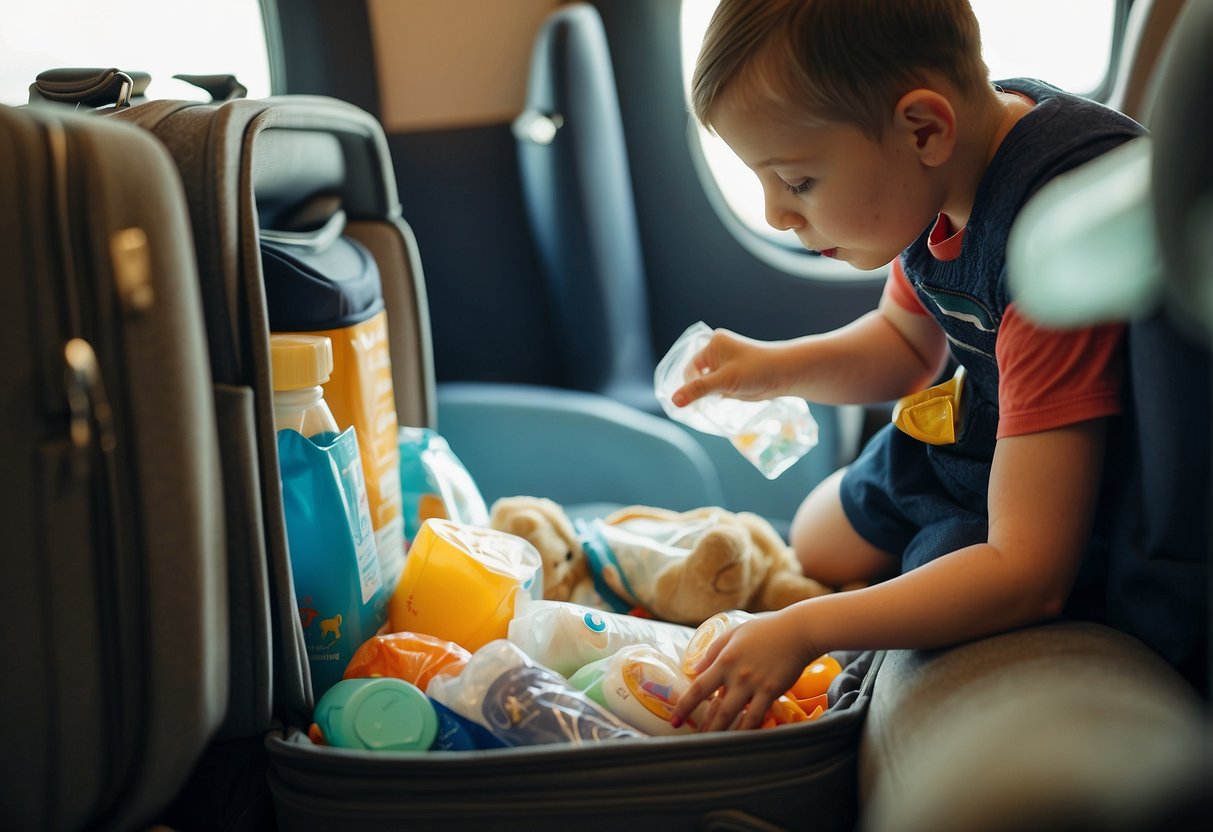 snacks for flying with kids, healthy travel snacks for children, packing snacks for air travel, kid-friendly snacks for flights, managing food allergies while flying, easy snacks for toddlers on planes