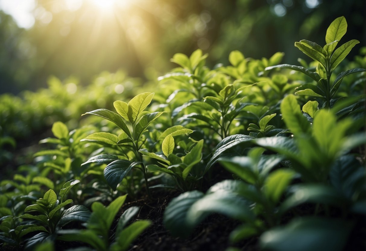 Lush green plants in various climate zones