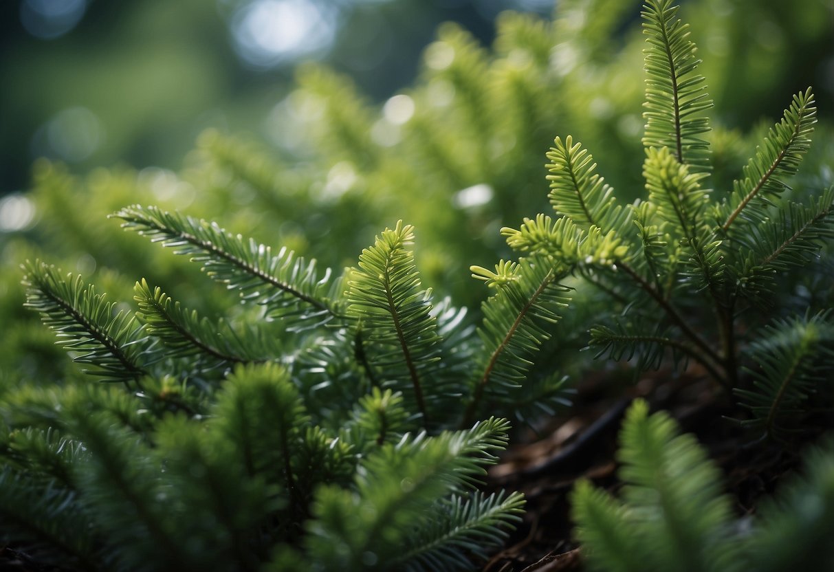 Lush evergreen plants in various climate zones