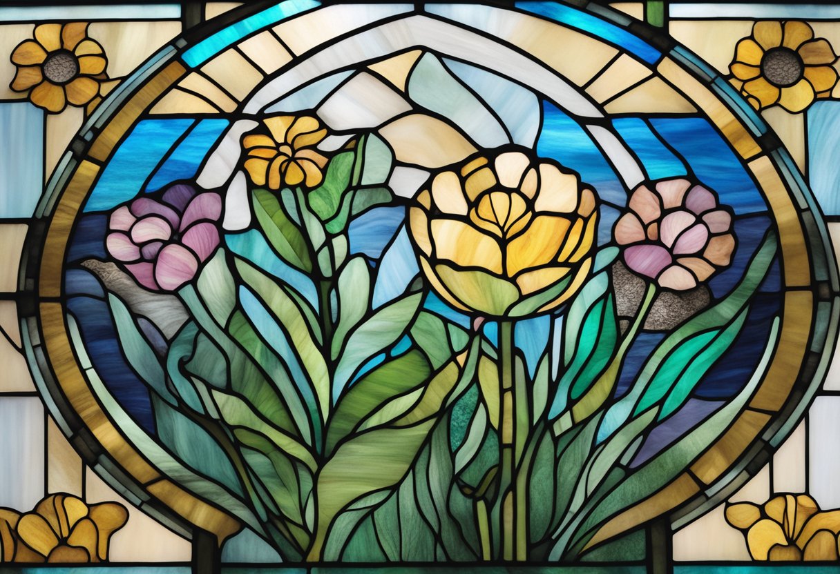 A male cancer warrior embraces self-sufficiency post-treatment, symbolized by a blooming flower breaking through the soil, representing personal growth and resilience