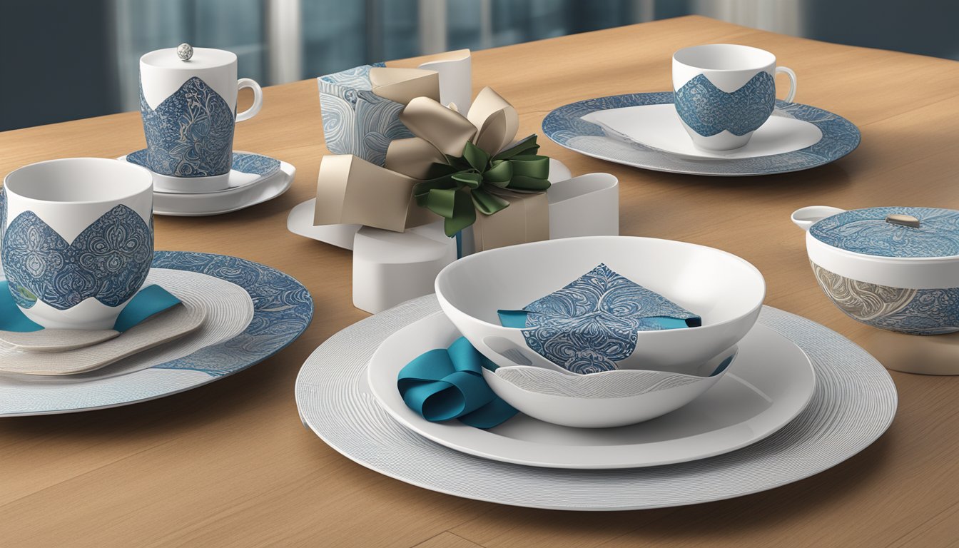 A table adorned with high-quality corporate gifts, showcasing the craftsmanship and attention to detail of I Love Gifts LLP products