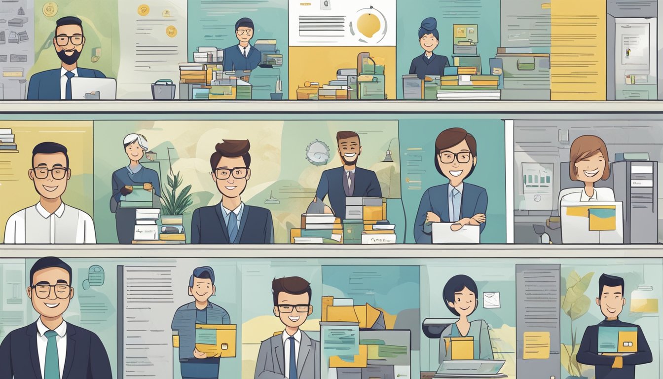 A collection of positive testimonials and reviews displayed on The Gift Empire Pte Ltd's website, showcasing satisfied corporate clients and their experiences with the company's gifts
