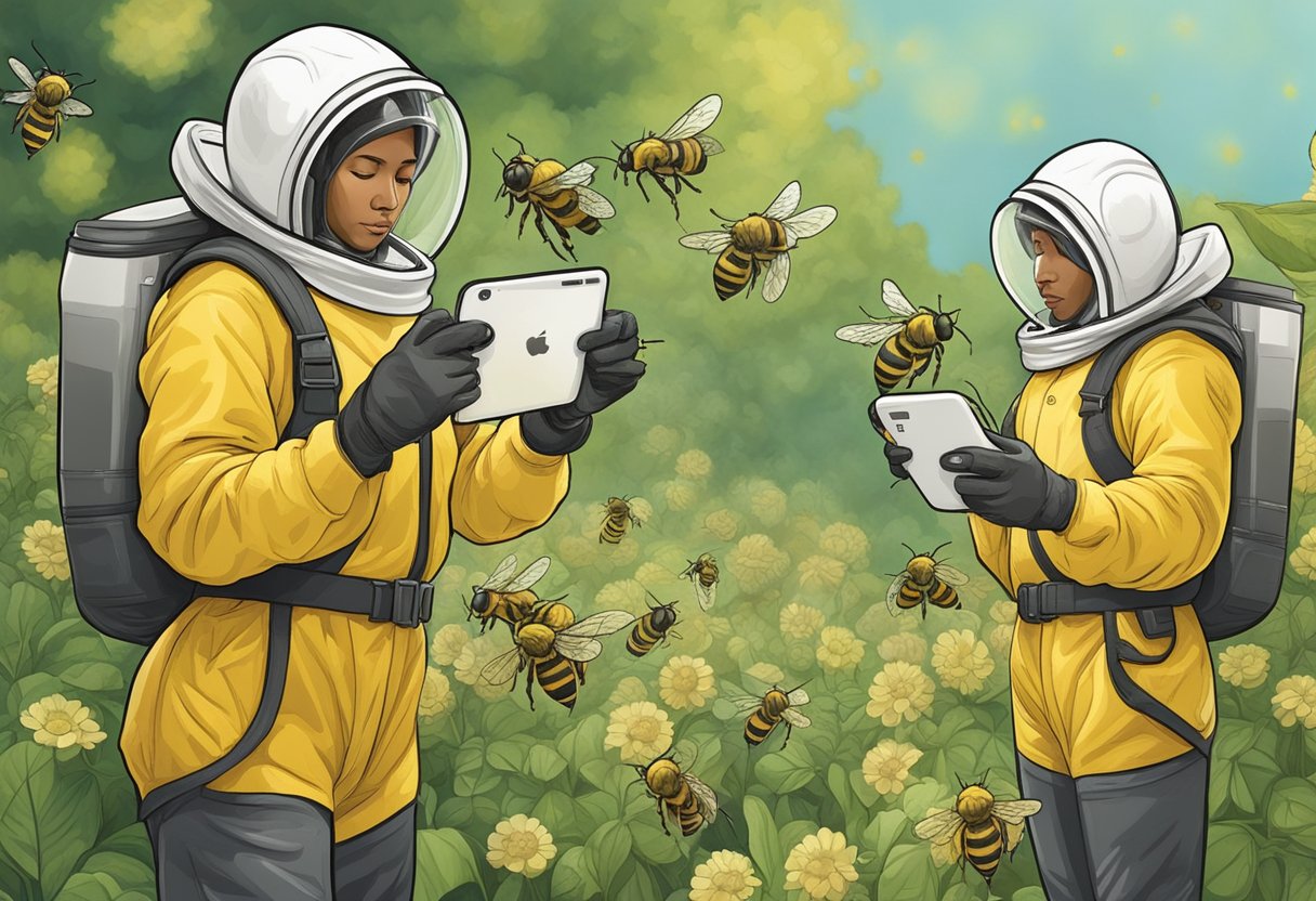 Worker honey bees exhibit biochemical changes from cell phone radiation exposure