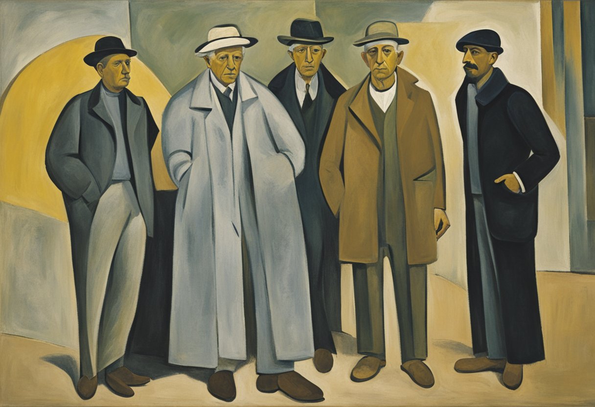 A man stands confidently, surrounded by supportive friends. He holds a symbol of strength, representing his autonomy in cancer recovery