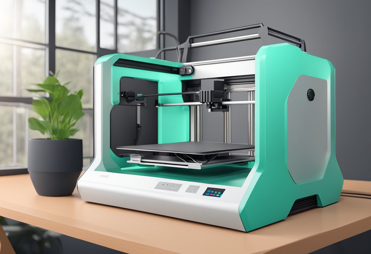 A 3D printer using eco-friendly materials to create a sustainable product