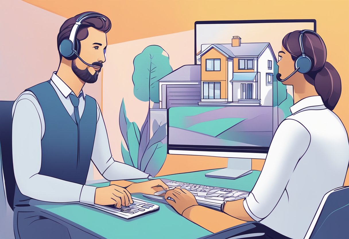 A person's voice activates AI to update mortgage approvals