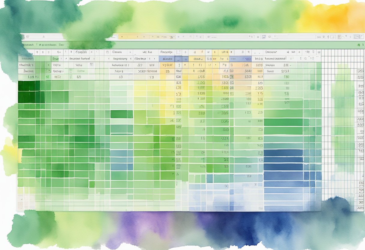 An Excel spreadsheet with VBA code, highlighting advanced matching techniques