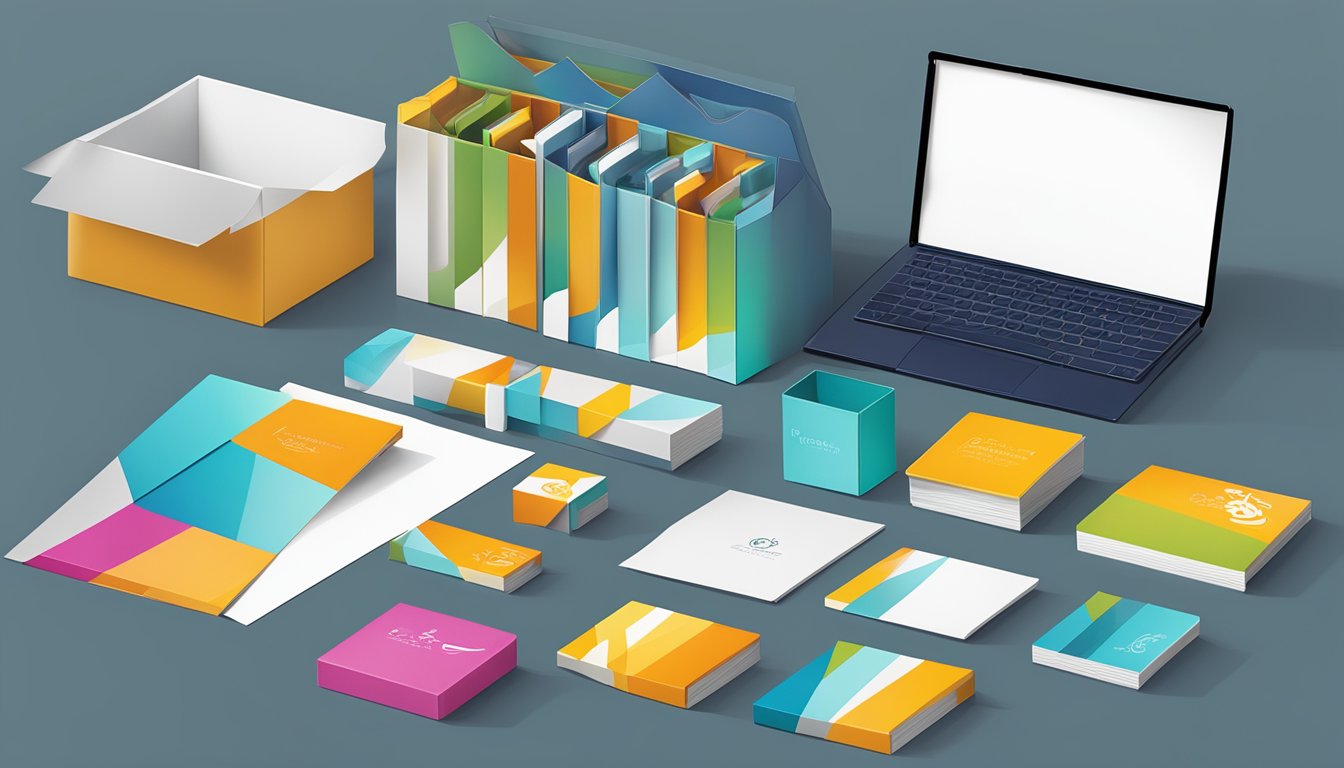 A table displays various corporate gifts, including branded items and custom packaging, with a focus on pricing and value
