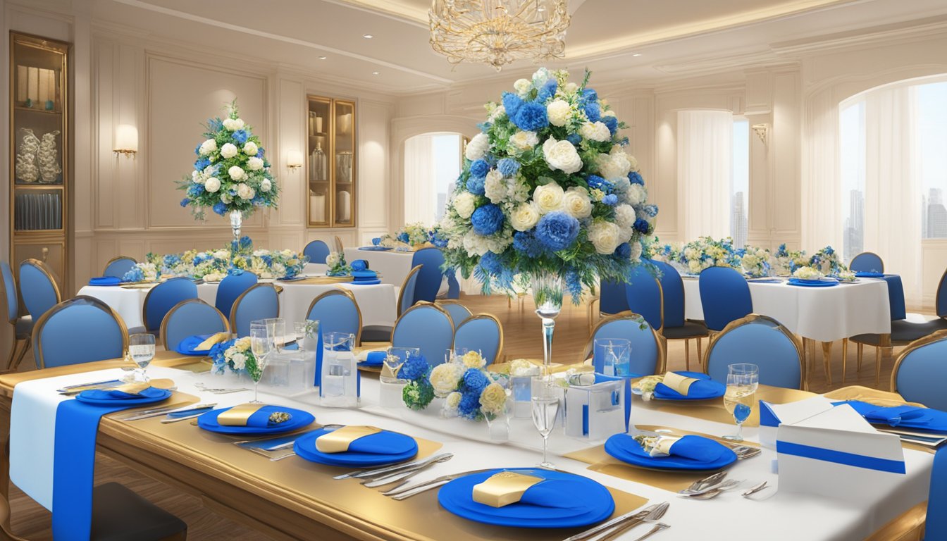 A table adorned with elegant corporate gifts, showcasing quality and value. The Craftwerkz Pte Ltd logo is prominently displayed, representing excellence in corporate gifting