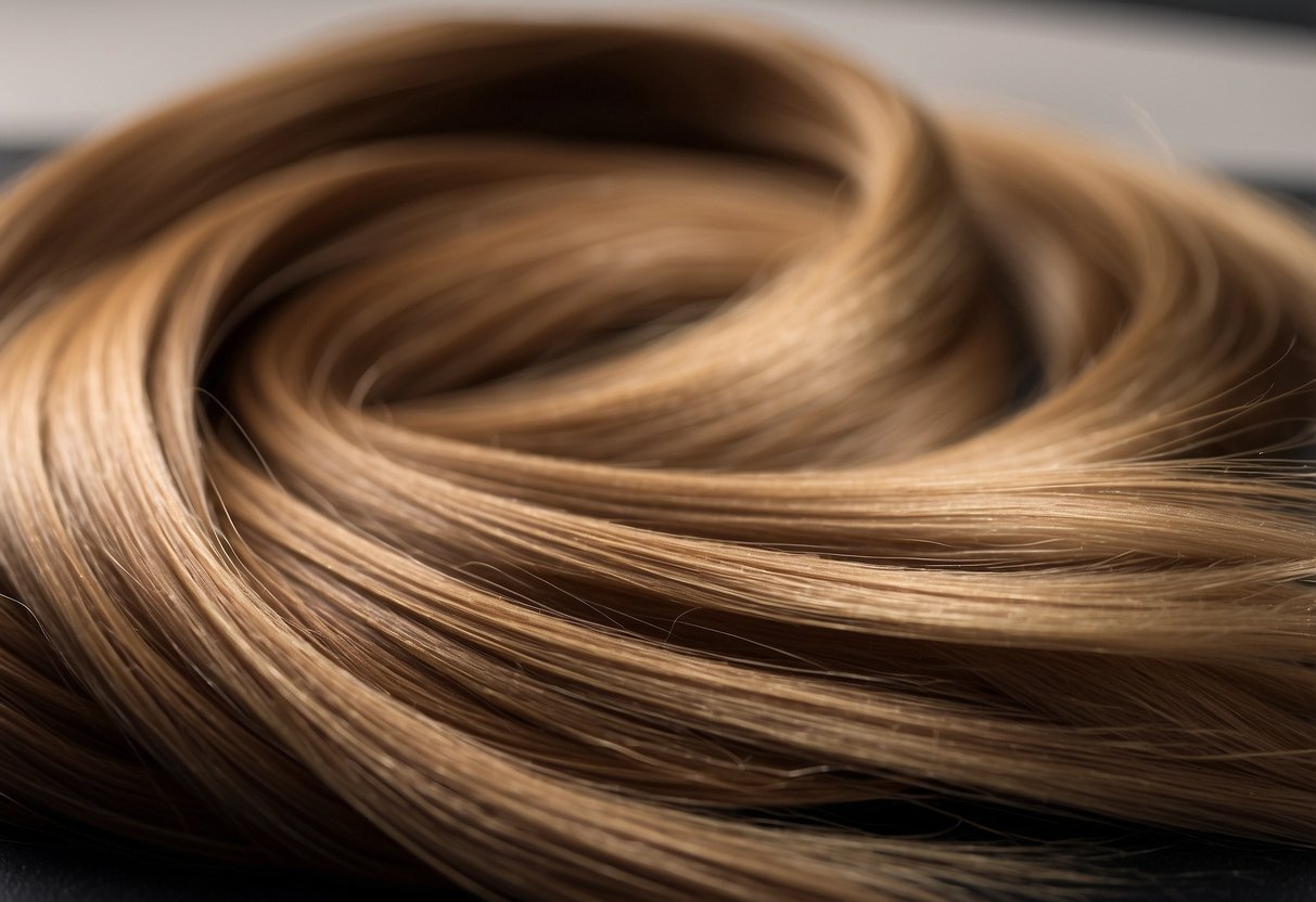 Nano-ring extensions shown being gently applied to hair, with no damage to natural hair depicted