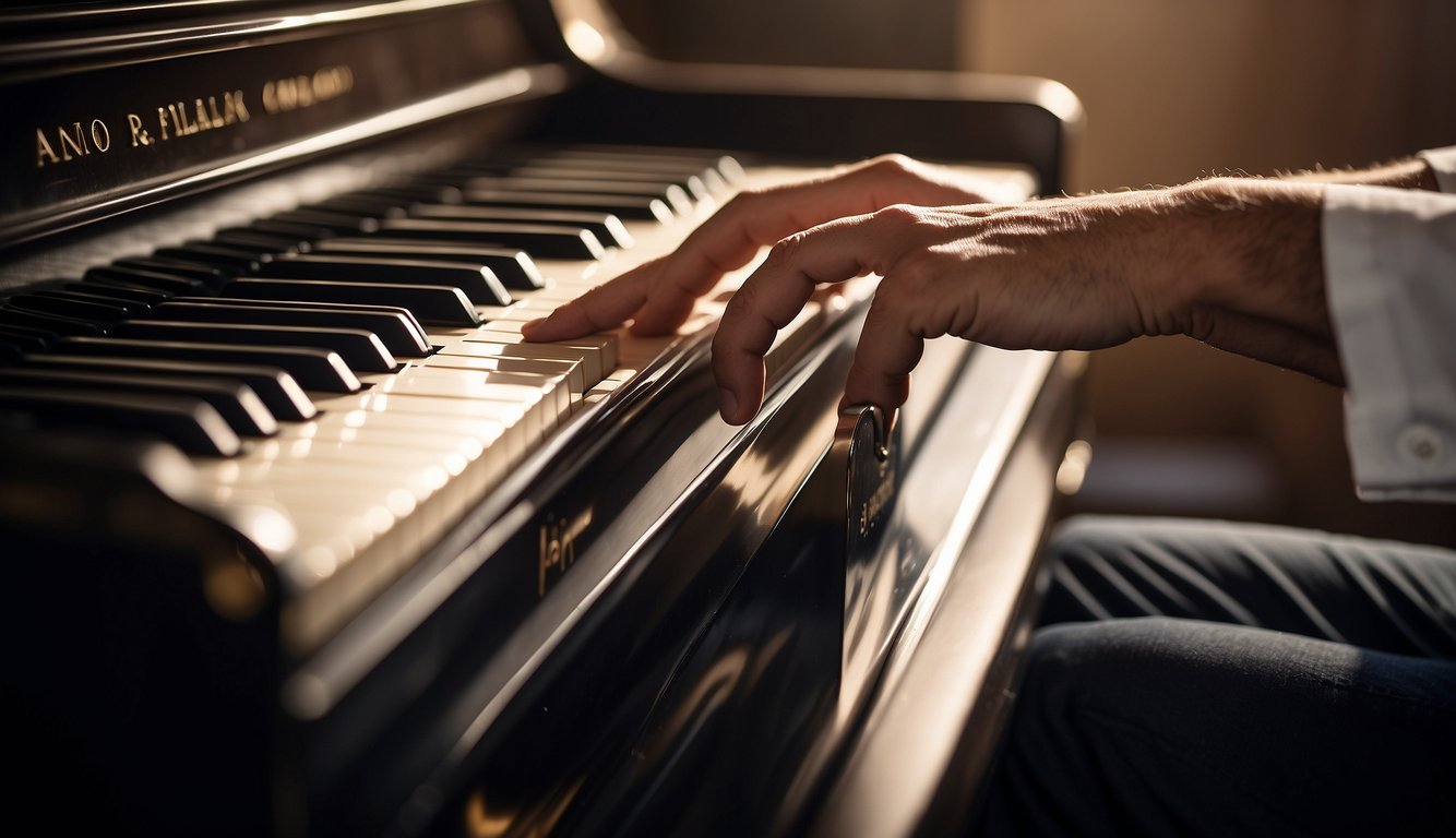 A piano with proper hand position and finger placement is essential for successful playing