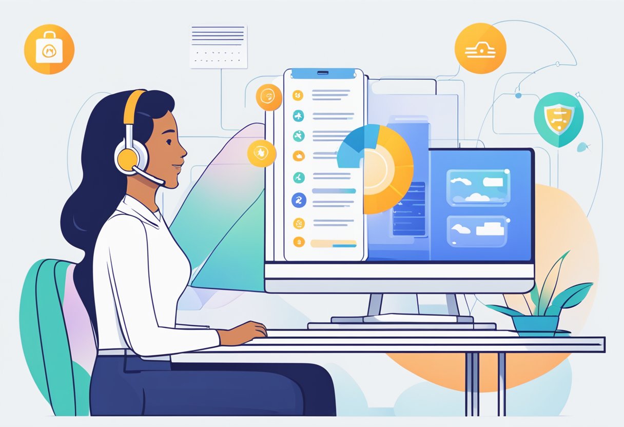 An AI voice customer service system integrates with existing insurance systems, prioritizing data privacy and security. It continuously learns and adapts to handle insurance claims effectively