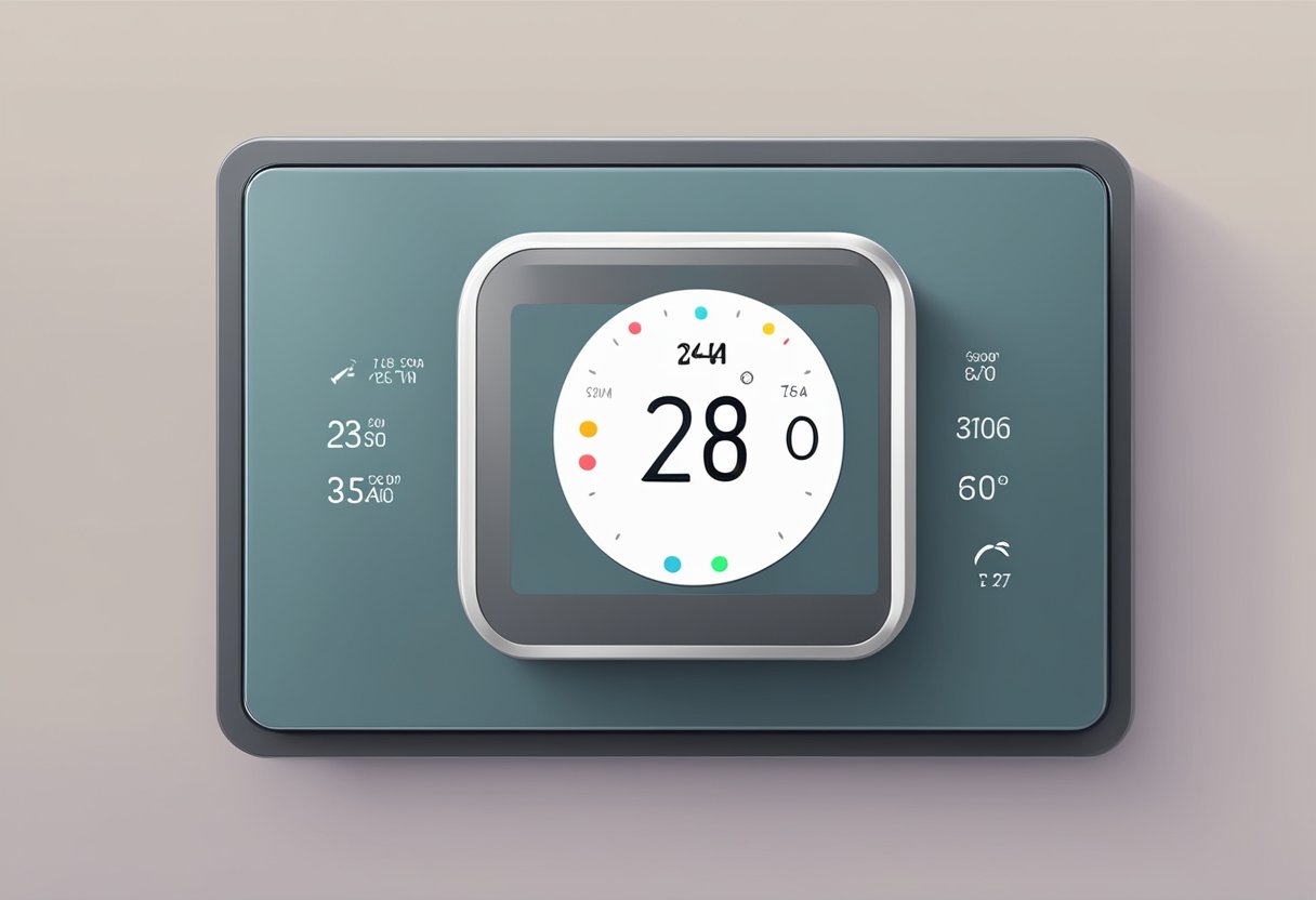 A smart thermostat with battery power manages energy efficiently