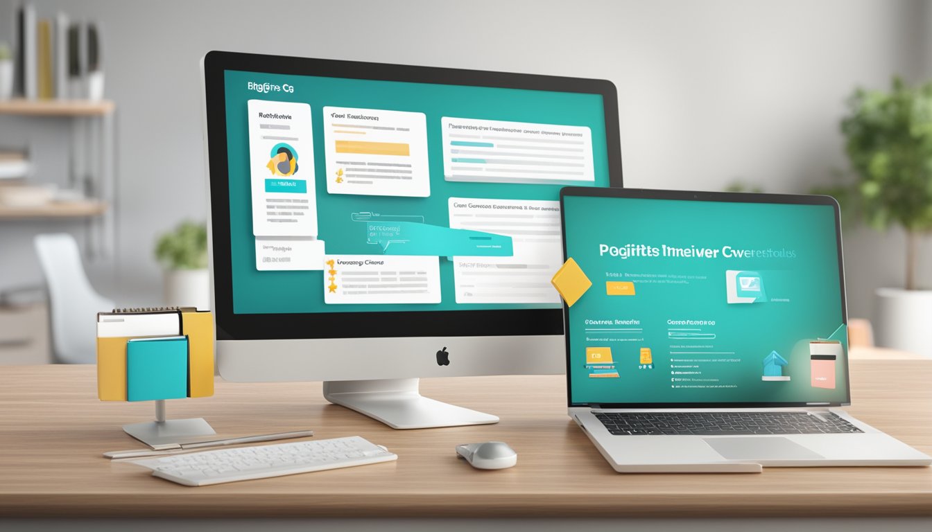 A group of positive customer testimonials and reviews displayed on a computer screen with the BigGifts.sg logo in the background