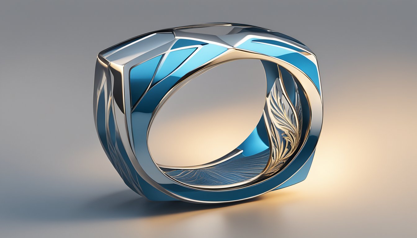 A sleek and elegant corporate gift sits on a polished desk, catching the light with its impeccable quality and craftsmanship. The logo of LuminousPrinting.com.sg is subtly embossed on the gift, adding a touch of sophistication