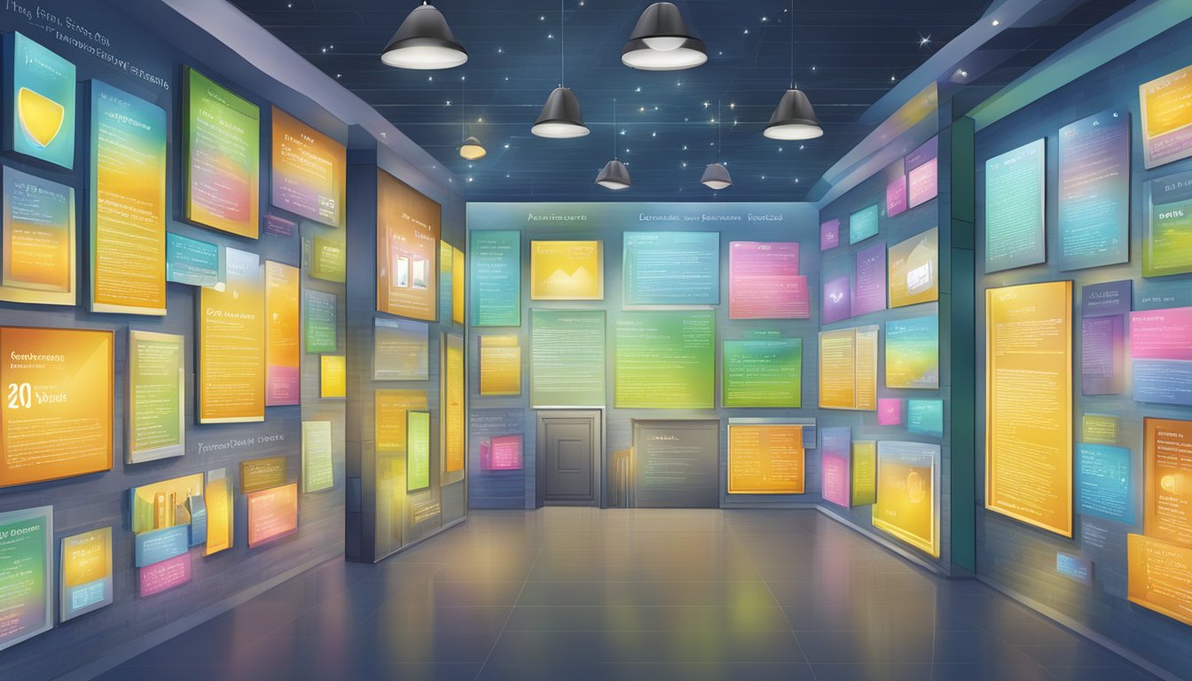 A wall covered in glowing customer testimonials and reviews for GiftsandPremiums.com Corporate Gifts Singapore