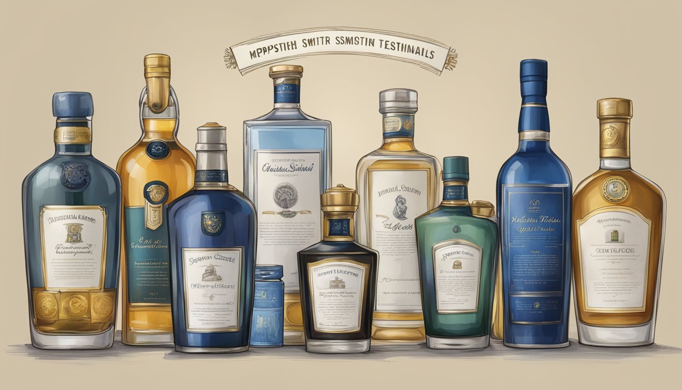 A collection of positive customer testimonials and reviews displayed on TheImperialSmithster.com, showcasing the satisfaction and appreciation for their corporate gifts