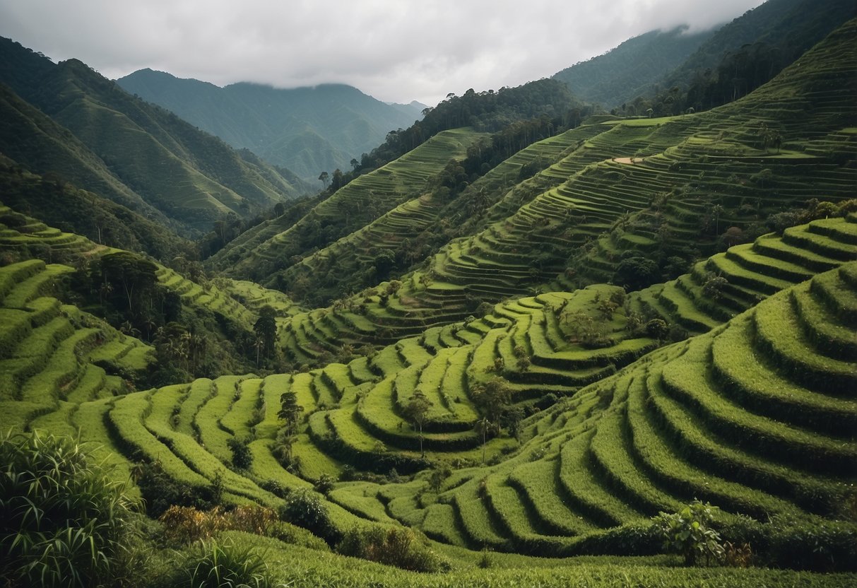 Rolling hills and lush greenery of Cameron Highlands, Malaysia. 10 scenic bushcraft routes in Asia