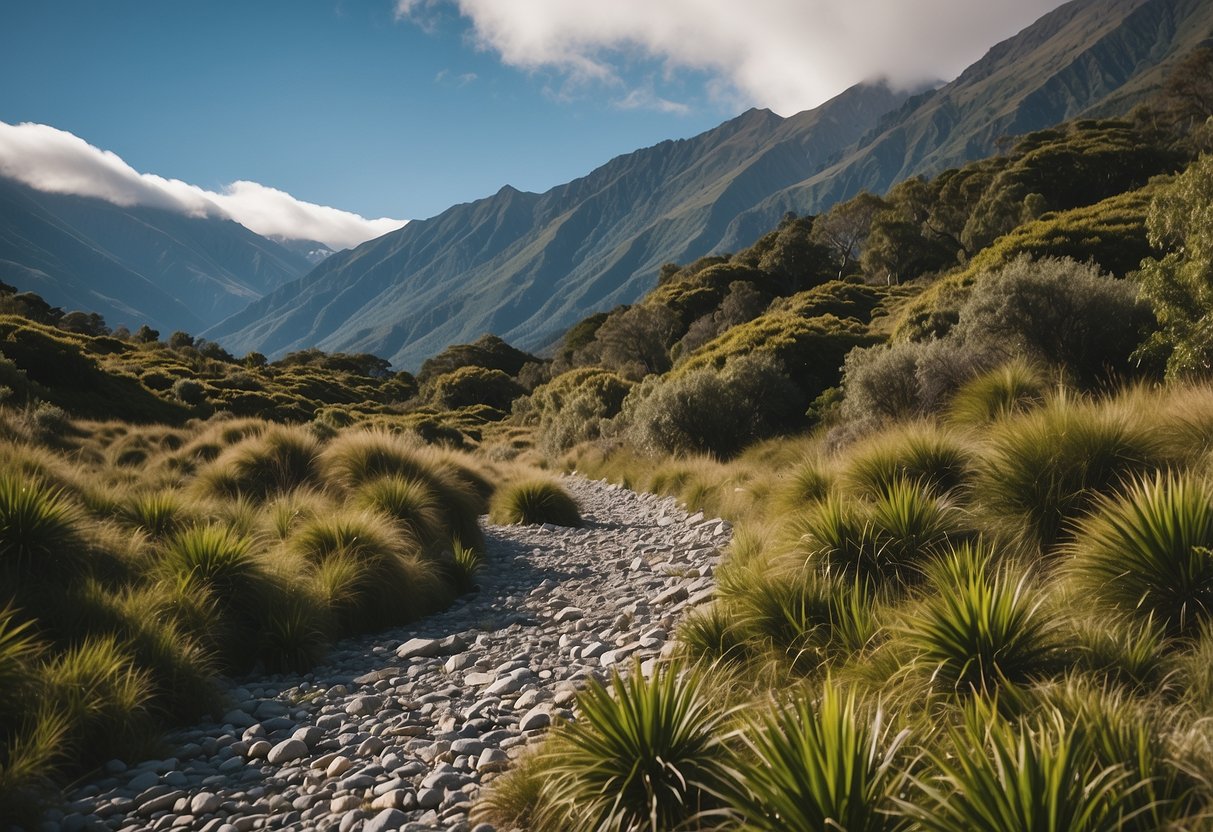 The Kaikoura Ranges rise majestically, with lush green bush and rugged terrain, offering 10 top bushcraft destinations in New Zealand