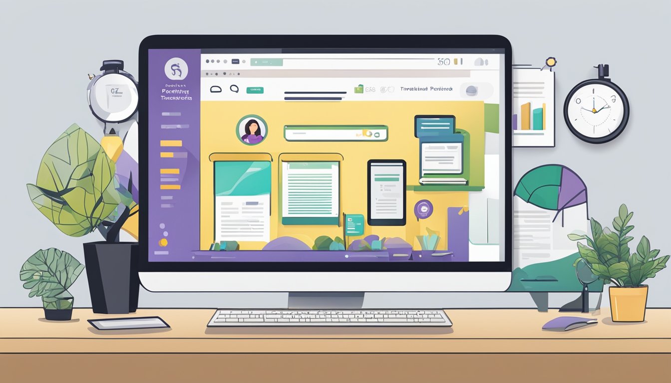 A collection of positive testimonials and reviews displayed on a computer screen, with the TrendGifting.com.sg logo prominently featured