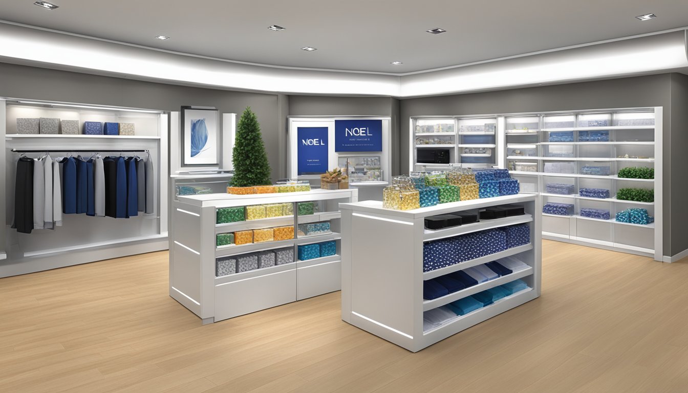 A sleek and modern corporate gift display featuring high-quality products from Noel Gifts International Ltd. Impeccable craftsmanship and attention to detail evident in every item