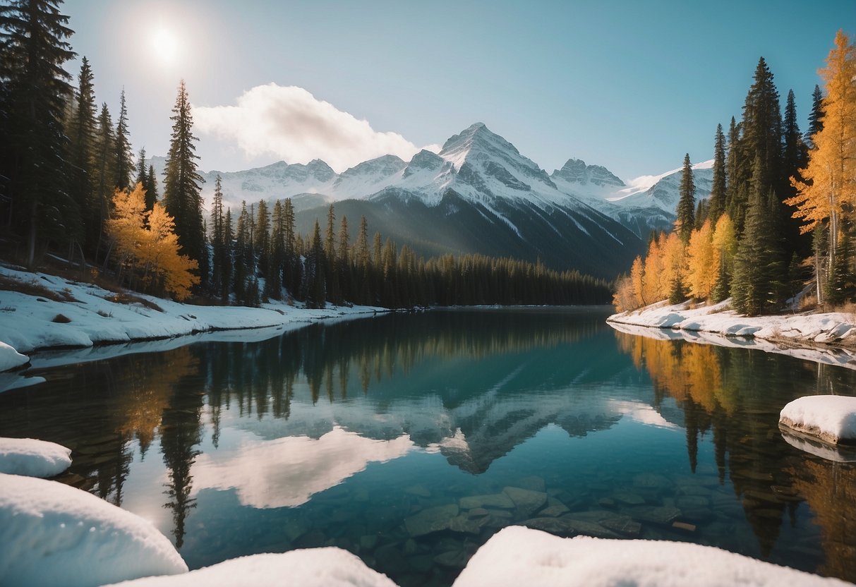 Lush green forests, sparkling lakes, and snow-capped mountains create a picturesque landscape. The vibrant colors of autumn foliage and the serene beauty of winter snow make Canada a stunning photography destination