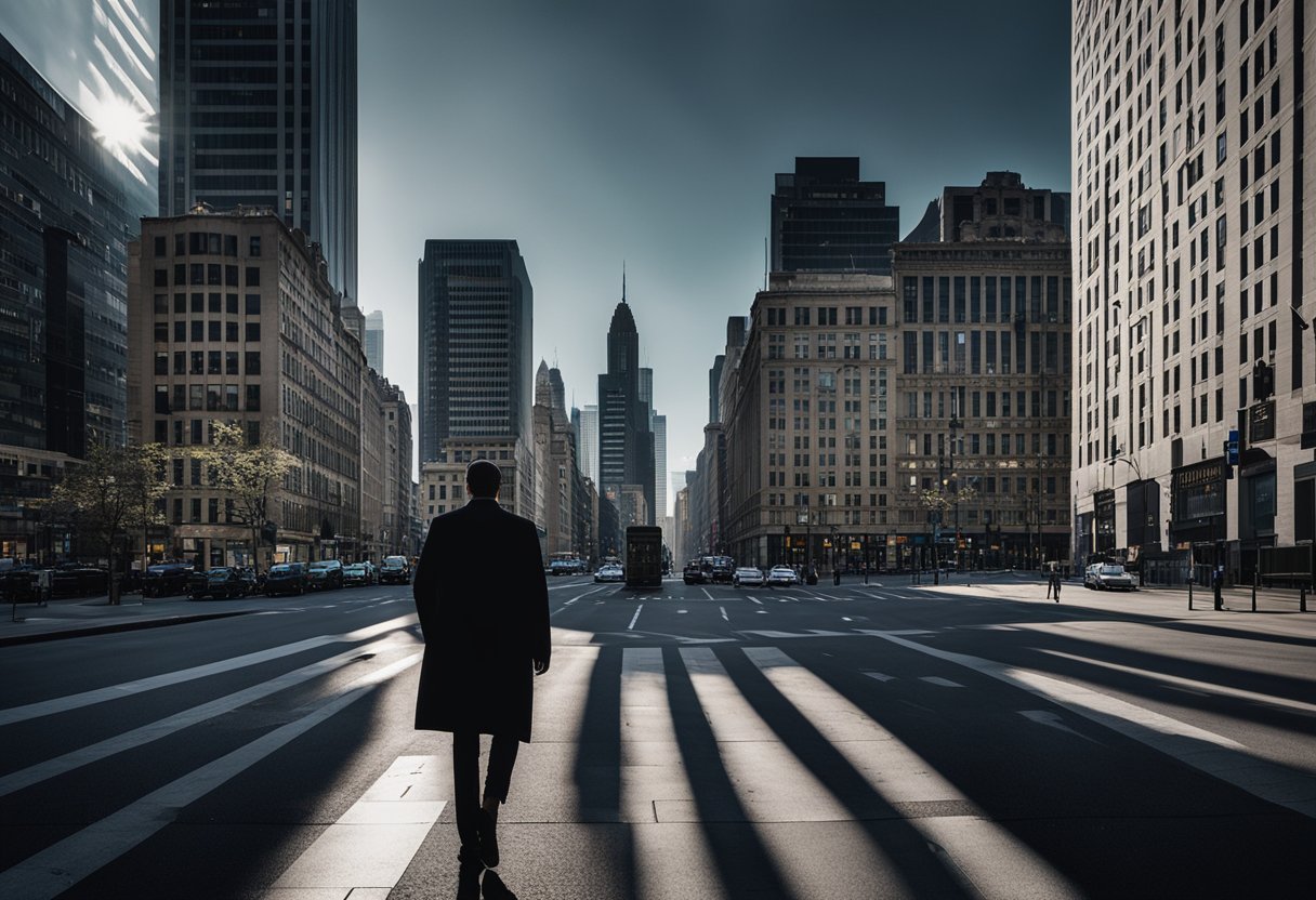 The bustling city streets stand eerily quiet as the shadow of COVID-19 looms over the once-thriving asset management industry, with closed offices and deserted financial districts symbolizing the unprecedented impact of the pandemic