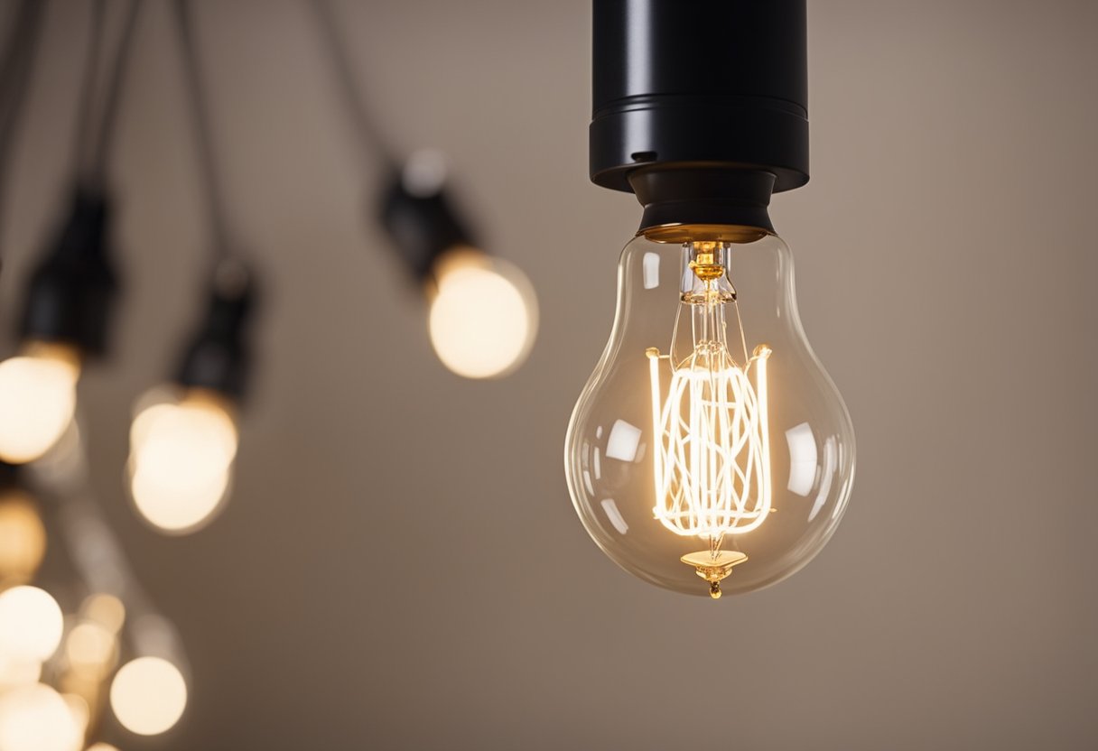 A light bulb emits a popping noise, indicating the need for preventive measures and maintenance