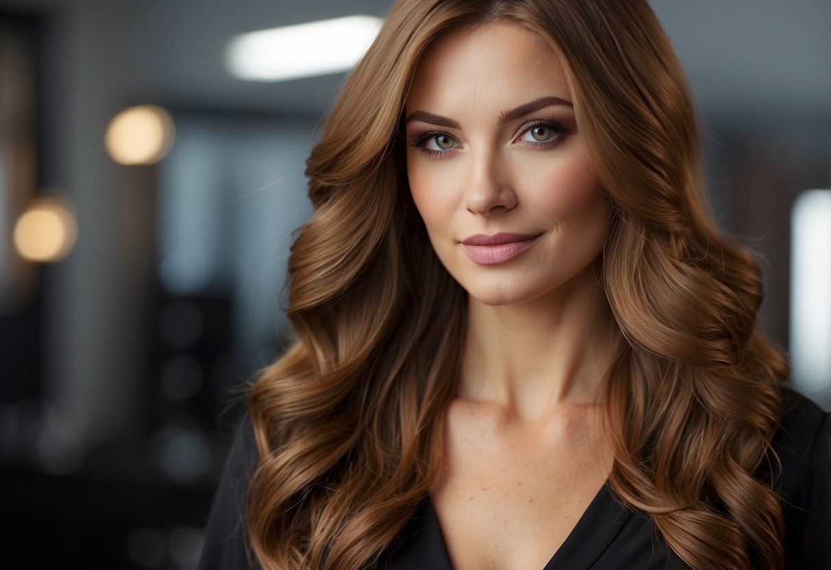 A woman with thin hair considers hair extensions. Pros: added volume, Cons: potential damage. Solutions: proper maintenance, professional application