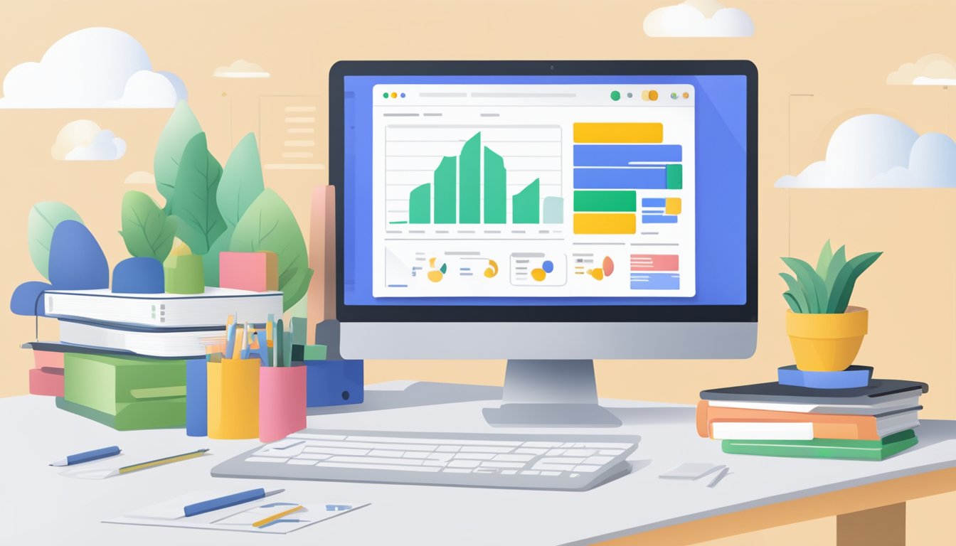 A computer screen displaying the Google Ads Manager with budget and bidding options visible