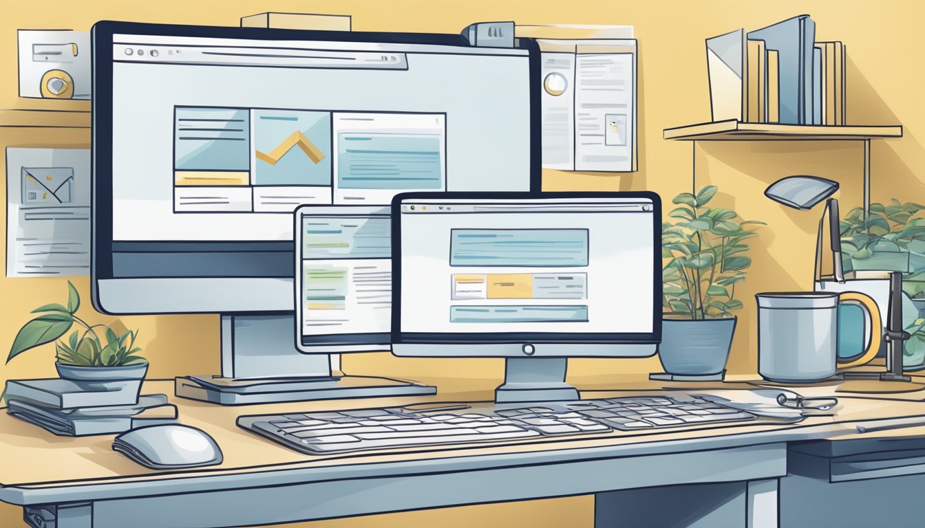 A computer screen displaying security issues and manual handling in Google Webmaster Tools