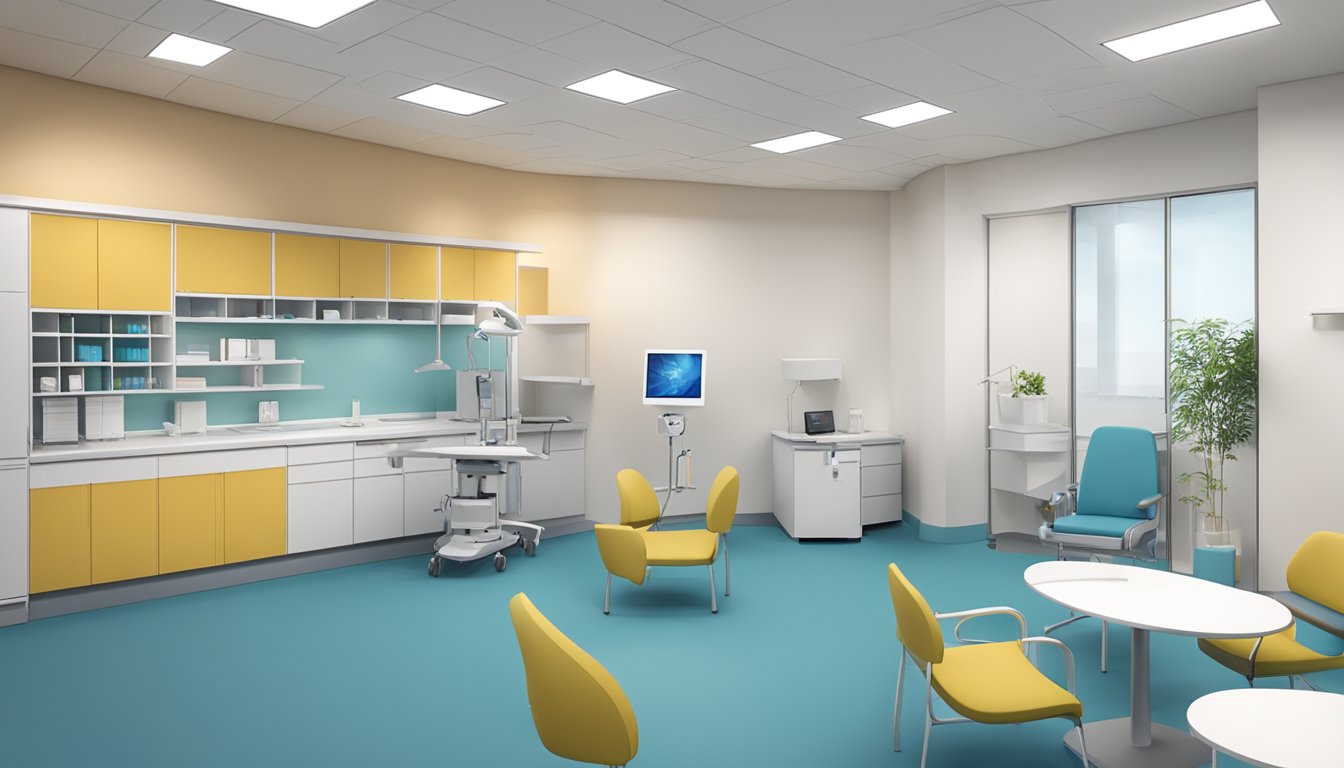 The cardiology clinic features modern facilities and equipment, with a welcoming reception area and consultation rooms. The clinic offers comprehensive cardiology services for patients