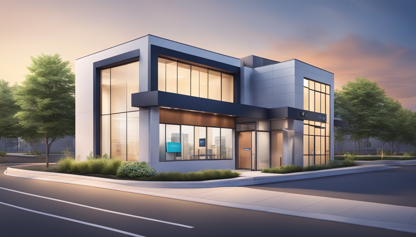 A modern cardiology clinic with sleek signage and a clean exterior
