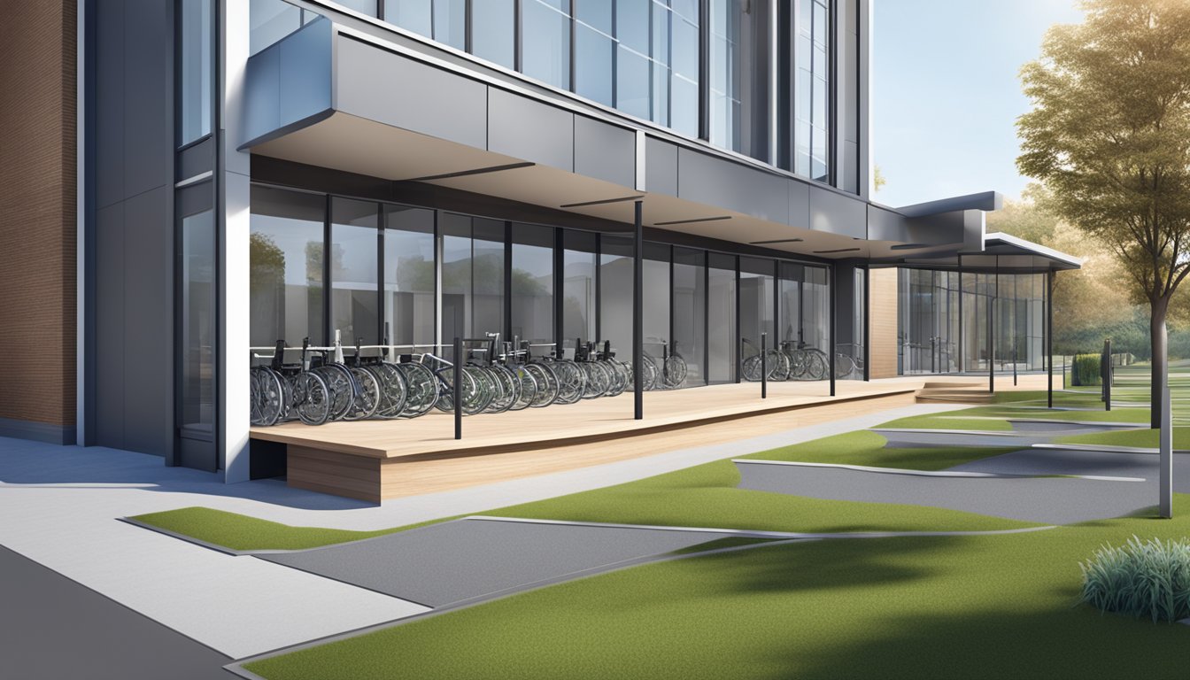 The Cardio Clinic is a modern building with wheelchair ramps and clear signage for easy accessibility